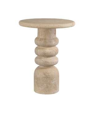 Currey and Company - 3000-0322 - Accent Table - Rocco - Beige