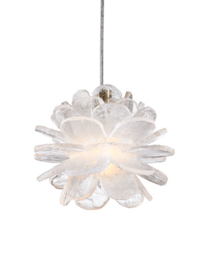 Currey and Company - 9000-1268 - One Light Pendant - Clarity - Natural/Brass