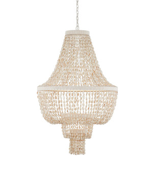 Currey and Company - 9000-1242 - LED Chandelier - Cybele - Natural/Pearlized White/White