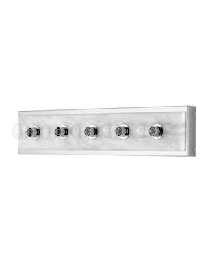 Currey and Company - 5800-0057 - Five Light Wall Sconce - Berdine - Natural/Polished Nickel