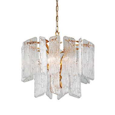 Corbett Lighting - 244-44 - Four Light Chandelier - Piemonte - Gold Leaf