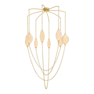 Corbett Lighting - 582-54-VB - LED Chandelier - Positano - Vintage Brass