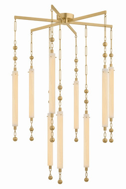 Corbett Lighting - 568-39-VB - LED Chandelier - Parigi - Vintage Brass