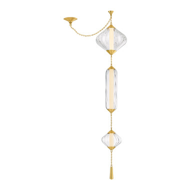 Corbett Lighting - 545-13-VPB - LED Pendant - Fiorello - Vintage Polished Brass