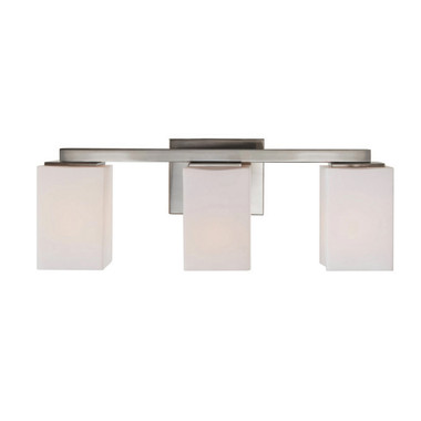 Varaluz - V68033BN - Three Light Bath Vanity - Capri - Brushed Nickel