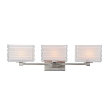 Varaluz - V67511BN - Three Light Bath Vanity - Sardinia - Brushed Nickel