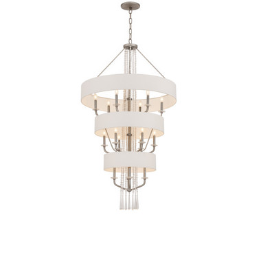 Varaluz - 270P15TR - 15 Light Pendant - Barcelona - Transcend Silver