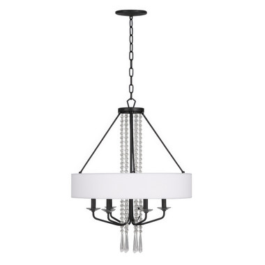 Varaluz - 270P06OX - Six Light Pendant - Barcelona - Onyx