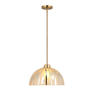 Varaluz - 1070P01LSG - One Light Pendant - Chroman Empire - Satin Gold