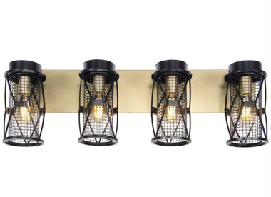 Varaluz - 612660 - Four Light Bath - Harlequin - Warm Bronze/Gold
