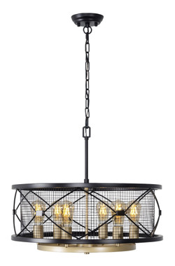 Varaluz - 612620 - Six Light Pendant - Harlequin - Warm Bronze/Gold