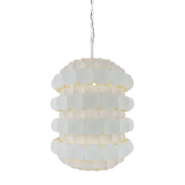 Varaluz - 382F06MW - Six Light Foyer Pendant - Swoon - Matte White