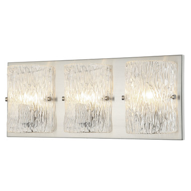 Varaluz - 376B03BN - Three Light Bath - Morgan - Brushed Nickel