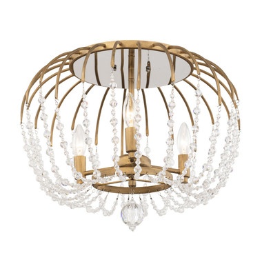 Varaluz - 343S03HG - Three Light Semi-Flush Mount - Voliere - Havana Gold