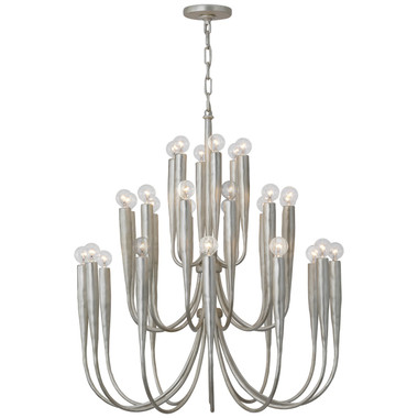 Visual Comfort Signature - JN 5073BSL - LED Chandelier - Acadia - Burnished Silver Leaf