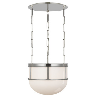 Visual Comfort Signature - CHC 5125PN-WG - LED Lantern - Martil - Polished Nickel with White Glass