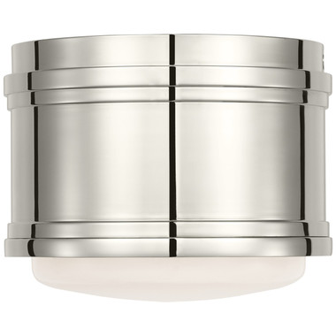 Visual Comfort Signature - CHC 4061PN-WG - LED Flush Mount - Marden - Polished Nickel