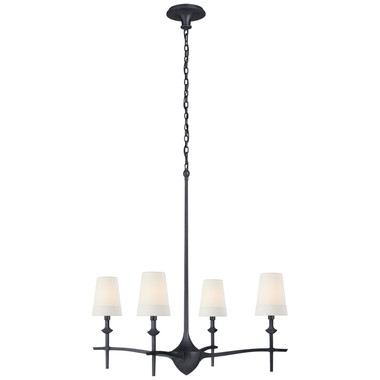 Visual Comfort Signature - TOB 5736AI-L - Four Light Chandelier - Pippa - Aged Iron