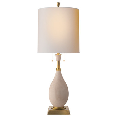 Visual Comfort Signature - TOB 3710TS-NP - Two Light Table Lamp - Tamaso - Tea Stain Crackle