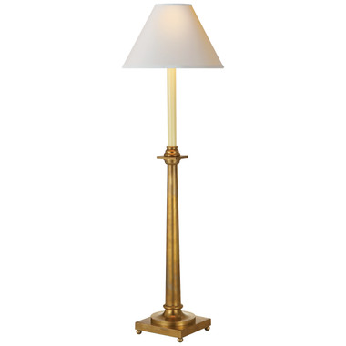 Visual Comfort Signature - CHA 8461AB-NP - One Light Table Lamp - Swedish Column - Antique-Burnished Brass