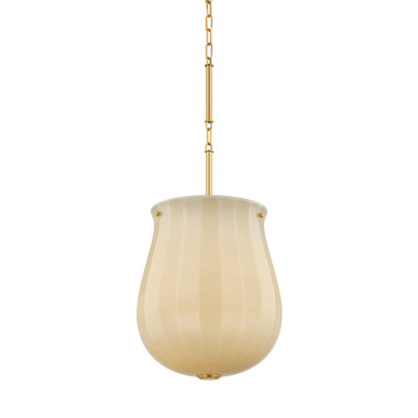 Hudson Valley - 3113-AGB - One Light Pendant - Nevins - Aged Brass