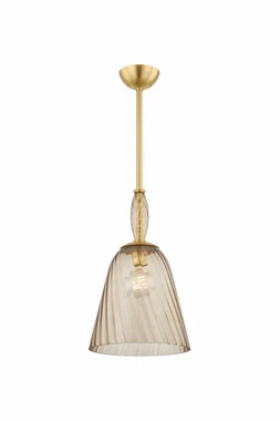 Hudson Valley - 2413-AGB - One Light Pendant - Bleecker - Aged Brass