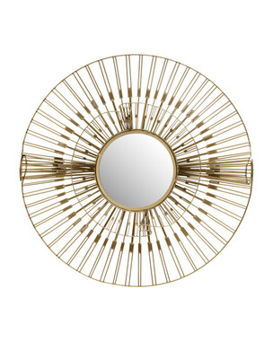 Currey and Company - 1000-0182 - Mirror - Ruche - Gold