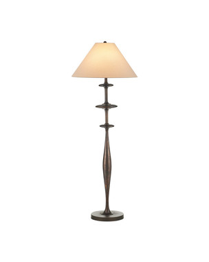 Currey and Company - 8000-0178 - One Light Floor Lamp - Aqueous - Dark Bronze
