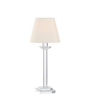 Currey and Company - 6700-0026 - One Light Table Lamp - Homecoming - Clear