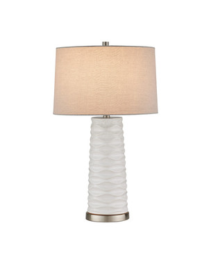 Currey and Company - 6000-1126 - One Light Table Lamp - Canova - White