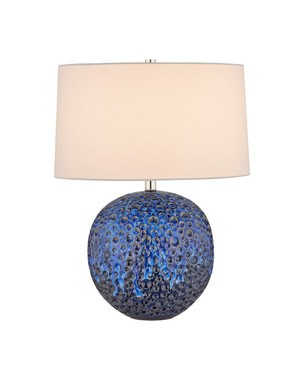 Currey and Company - 6000-1077 - One Light Table Lamp - Mantilla - Blue