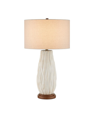Currey and Company - 6000-1050 - One Light Table Lamp - Water-borne - Off-White/Natural