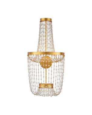 Currey and Company - 5000-0307 - LED Wall Sconce - Mademoiselle - Clear / Contemporary Gold Leaf / Contemporary Gold