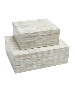 Currey and Company - 1200-1132 - Box Set of 2 - Prothero - Natural