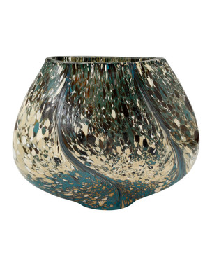 Currey and Company - 1200-1119 - Vase - Irida - Black / Beige / Green