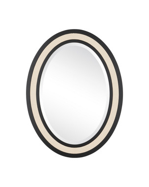 Currey and Company - 1000-0189 - Mirror - Deanna - Ivory / Black