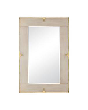 Currey and Company - 1000-0178 - Mirror - Orin - Marbled Ivory / Brushed Brass