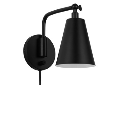 Generation Lighting - GLW2001MBKE - One Light Wall Sconce - Drae - Midnight Black