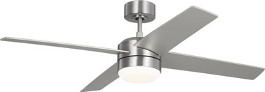 Generation Lighting - 4LNIR52BSAWD - 52" Ceiling Fan - Loni - Brushed Steel