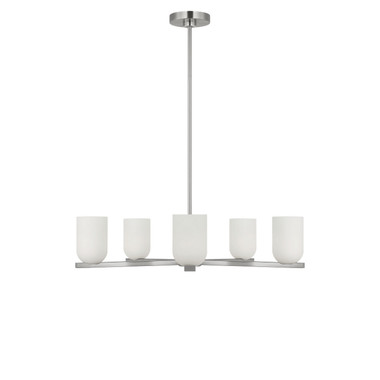 Generation Lighting - GLC1935BNE - Five Light Chandelier - Neblina - Brushed Nickel