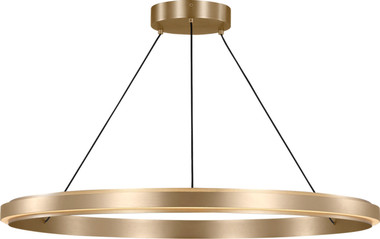 Generation Lighting - GLC1901SB - LED Chandelier - Aro - Satin Brass