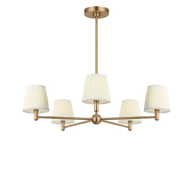 Generation Lighting - GLC1865SB - Five Light Chandelier - Vilera - Satin Brass