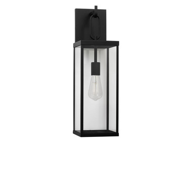 Generation Lighting - GLO1771TXBE - One Light Lantern - Rox - Textured Black