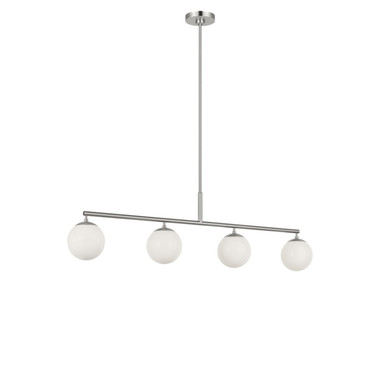 Generation Lighting - GLC1814BNE - Four Light Linear Chandelier - Nube - Brushed Nickel