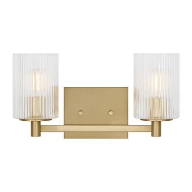 Generation Lighting - GLV1042EN/SB - Two Light Wall / Bath - Lando - Satin Brass
