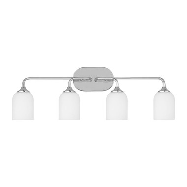 Generation Lighting - GLV1024EN3/CH - Four Light Vanity - Emile - Chrome
