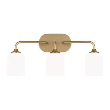 Generation Lighting - GLV1023EN3/SB - Three Light Vanity - Emile - Satin Brass