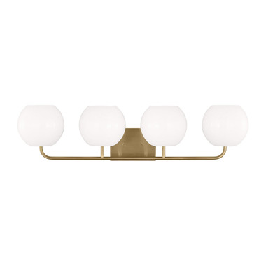 Generation Lighting - GLV1014EN3/SB - Four Light Vanity - Rory - Satin Brass