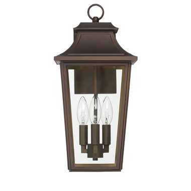 Hunter - 46083 - Three Light Outdoor Wall Mount - Spring Cove - Matte Bronze