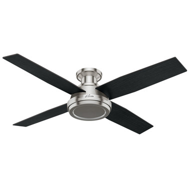 Hunter - 59247 - 52" Ceiling Fan - Dempsey - Brushed Nickel